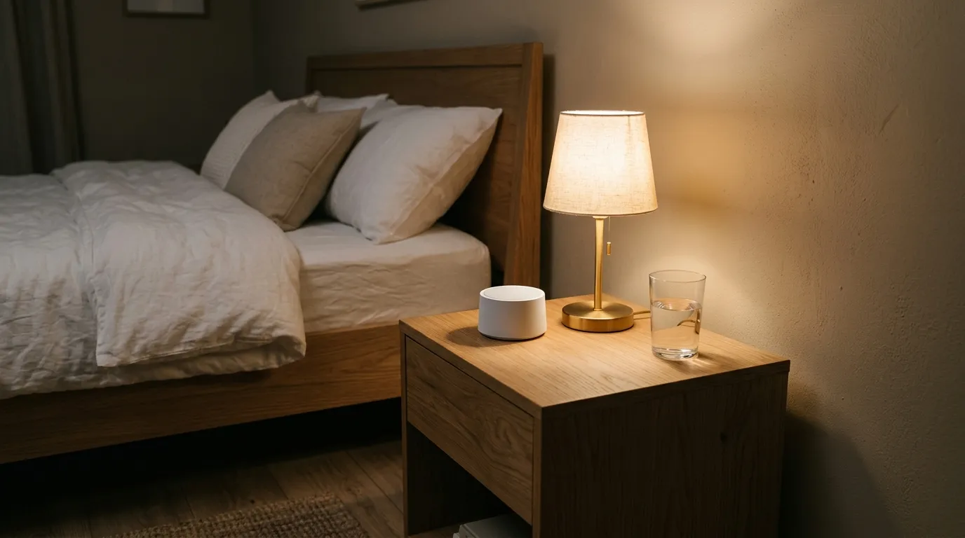 Best sound machines for sleep on a minimalist bedside table